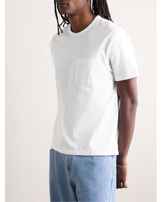 Corridor NYC White Garment-dyed Organic Cotton-jersey T-shirt for men