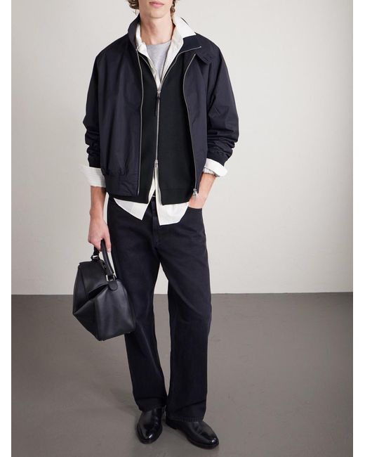 Tom Ford Black Wool-Blend Zip-Up Cardigan for men