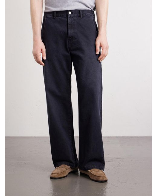 mfpen Blue Straight Cut Jeans for men