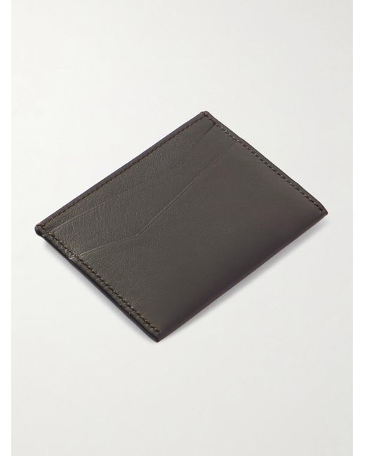 Loewe Puzzle Kartenetui aus Leder mit Logoprägung in Black für Herren