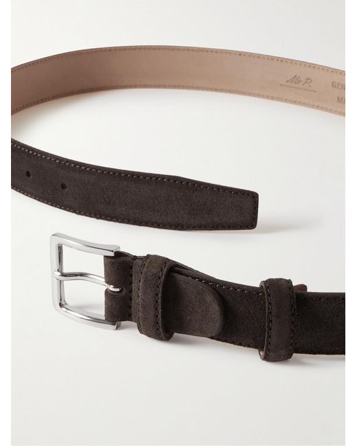 Mr P. Brown 3Cm Suede Belt for men