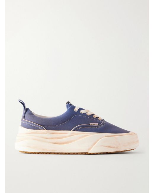 NAHMIAS Blue Ollie Cotton-Canvas Sneakers for men