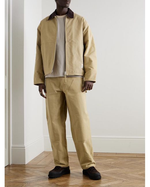 Agolde Natural Rsvp Gallery Ewing Straight-Leg Cotton-Twill Carpenter Trousers for men