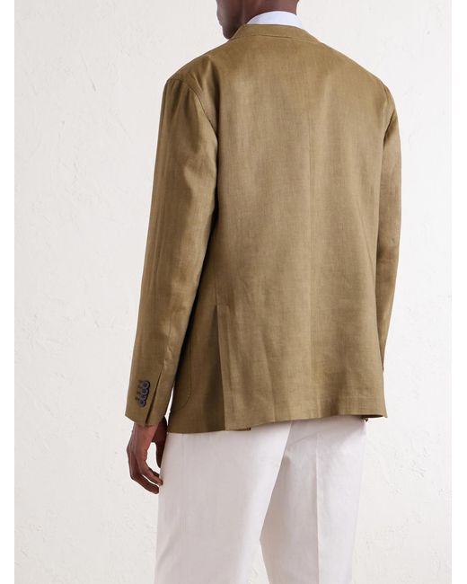 Boglioli Natural Double-breasted Linen for men