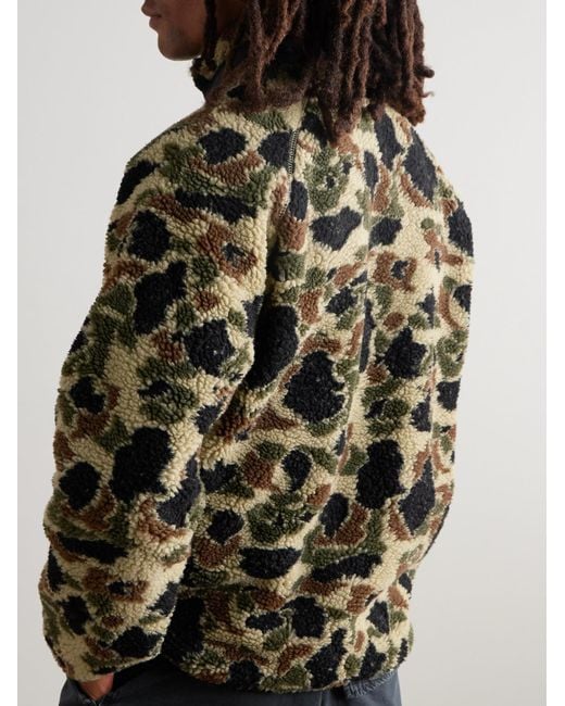 Carhartt Black Prentis Shell-trimmed Camouflage-print Fleece Jacket for men