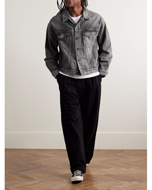 Agolde Gray Stefano Denim Trucker Jacket for men