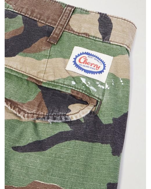 Pantaloni Cargo A Gamba Larga di CHERRY LA in Green da Uomo