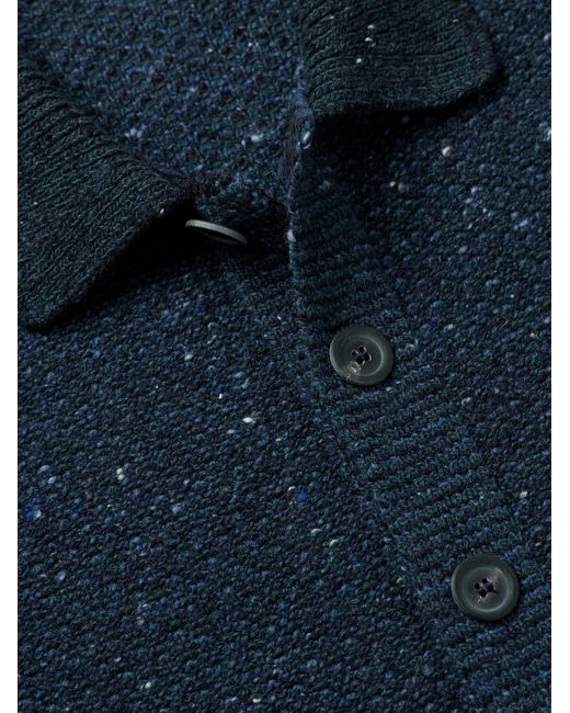 Overshirt di Inis Meáin in Blue da Uomo