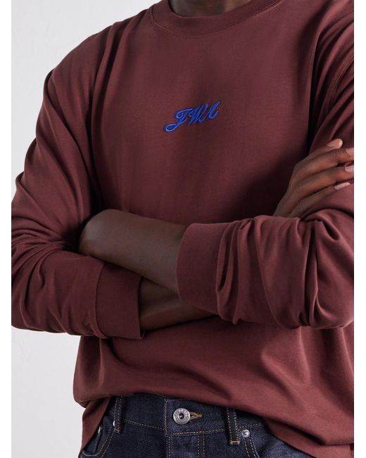 J.W. Anderson Logo-Embroidered Cotton-Jersey T-Shirt for men