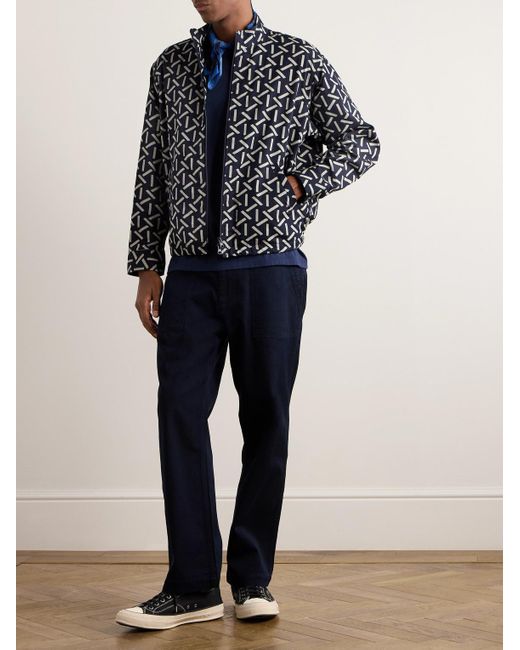Blue Blue Japan Jacke aus bedrucktem Twill aus einer Baumwoll-Nylon-Mischung in Black für Herren