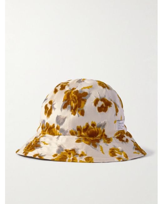 A Kind Of Guise Metallic Hila Flocked Cotton-twill Bucket Hat for men
