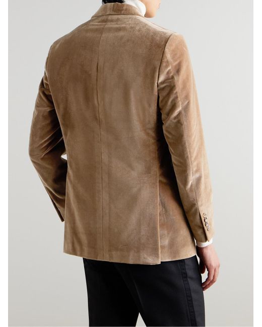 Richard James Hyde schmal geschnittene Smokingjacke aus Baumwollsamt in Natural für Herren