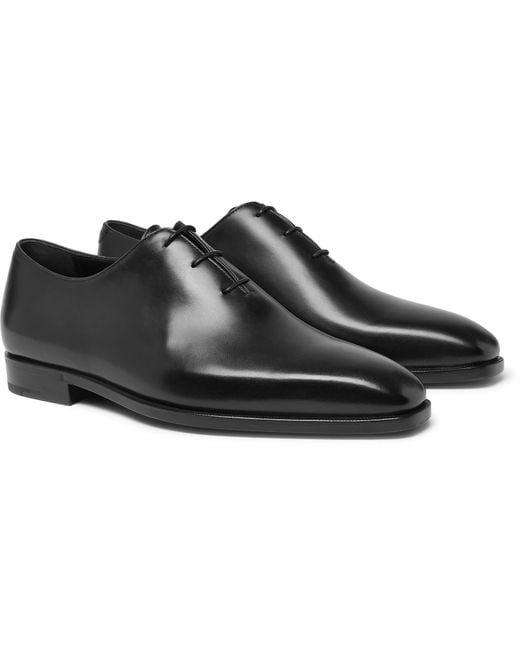 Berluti Black Alessandro Démesure Whole-cut Leather Oxford Shoes for men
