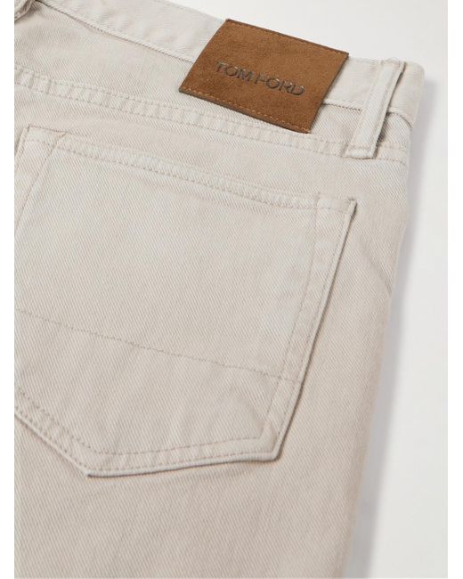 Jeans slim-fit di Tom Ford in Natural da Uomo