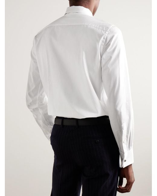 Canali White Cotton-poplin Shirt for men