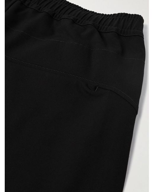 Stone Island Black Straight-leg Logo-appliquéd Tech-jersey Sweatpants for men