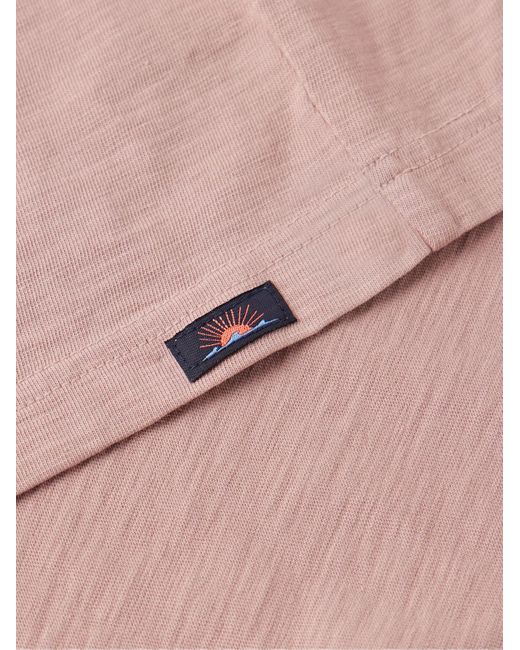 Faherty Brand Pink Sunwashed Organic Cotton-jersey T-shirt for men