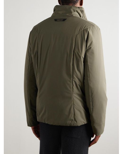Sease Green Padded Recycled-Shell Jacket for men