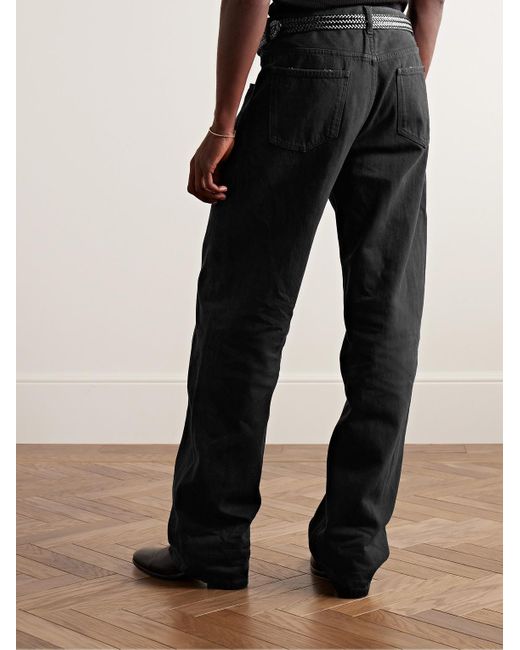 Saint Laurent Black Oklahoma Wide-leg Jeans for men