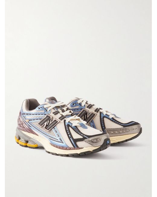 Sneakers in materiale sintetico metallizzato e mesh con finiture in gomma M1906 di New Balance in Blue da Uomo