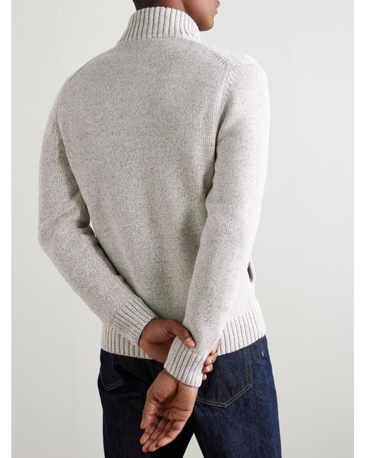 Slowear White Zanone Cotton Cardigan for men