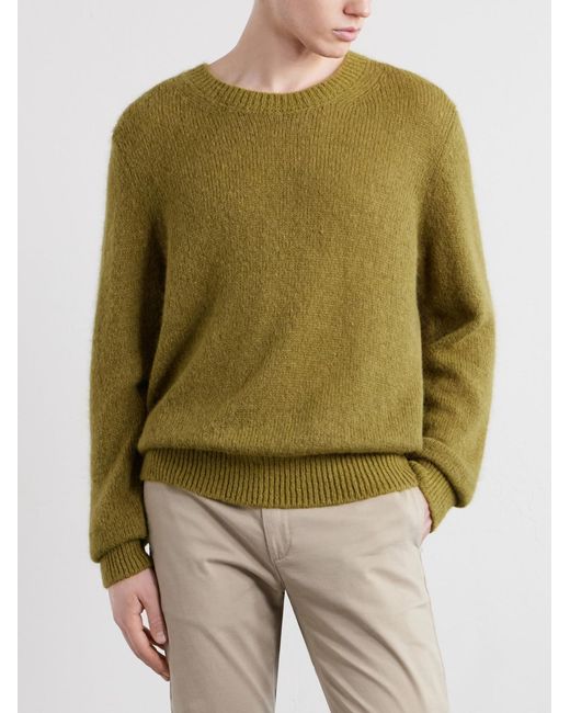 Massimo Alba Green Bruce Alpaca-blend Sweater for men