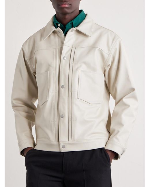 Neighborhood Natural Type-2 Leather Jacket for men