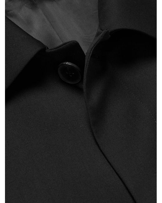 Mr P. Black Wool Car Coat for men