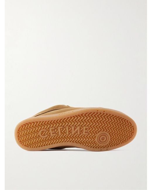 Céline Brown Huntington Suede And Mesh Sneakers for men