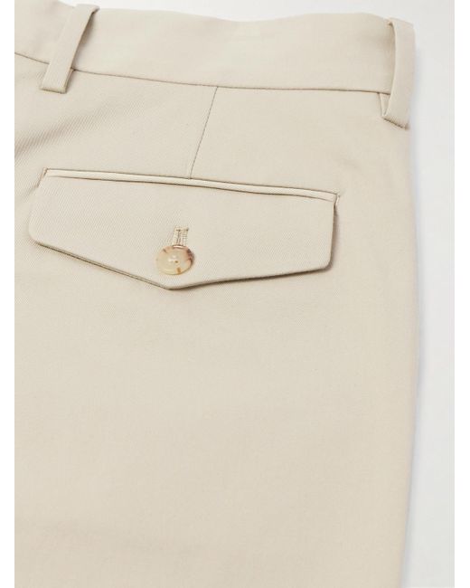 Paul Smith Natural Tapered Organic Cotton-blend Twill Chinos for men
