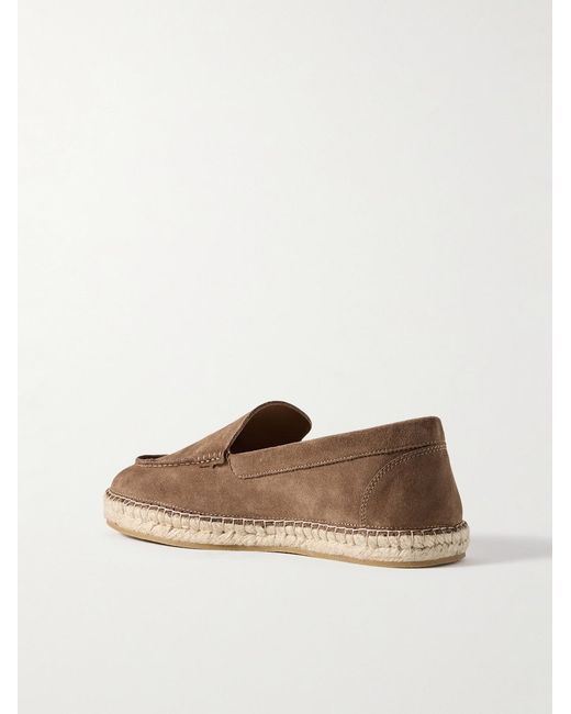 Mr P. Brown Suede Espadrilles for men
