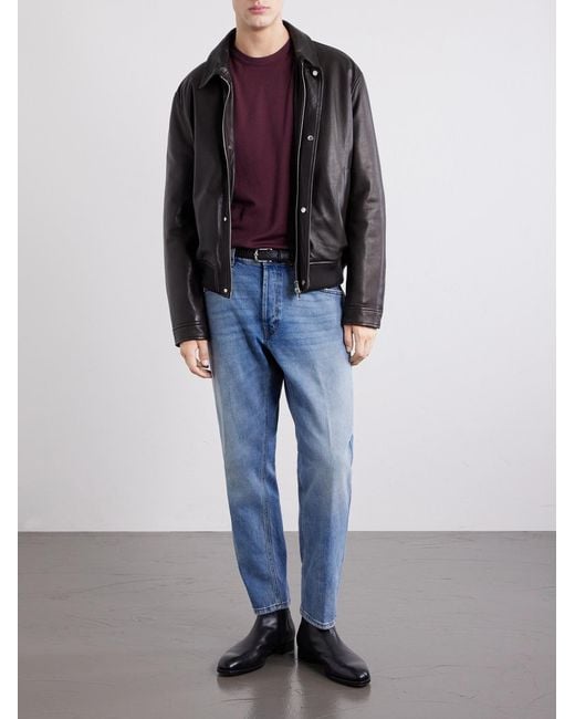 Lardini Blue Straight-Leg Washed Jeans for men