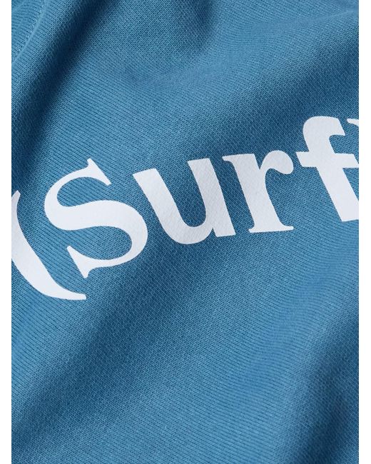 Stockholm Surfboard Club Hoodie aus Baumwoll-Jersey mit Logoprint in Blue für Herren