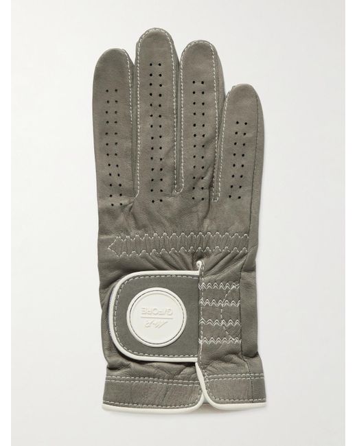 Mr P. Gray G/Fore Golf Logo-Appliquéd Leather Right Hand Glove for men