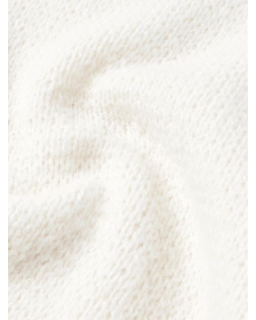 Loro Piana Natural Corno Bianco Cashmere Rollneck Sweater for men