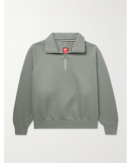 Nike Gray Reimagined Tech Fleece Half-zip Sweatshirt for men