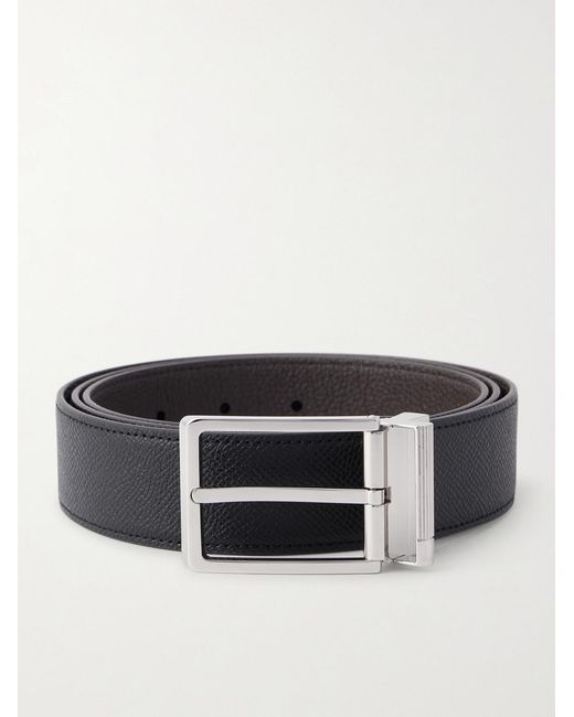 Dunhill Black 35Mm Full-Grain Leather Belt for men