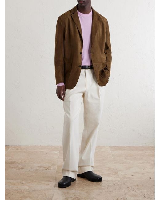 William Lockie Pink Merino Wool Sweater for men