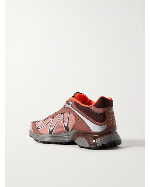 Salomon Brown Xt-Whisper Rubber-Trimmed Mesh Sneakers for men