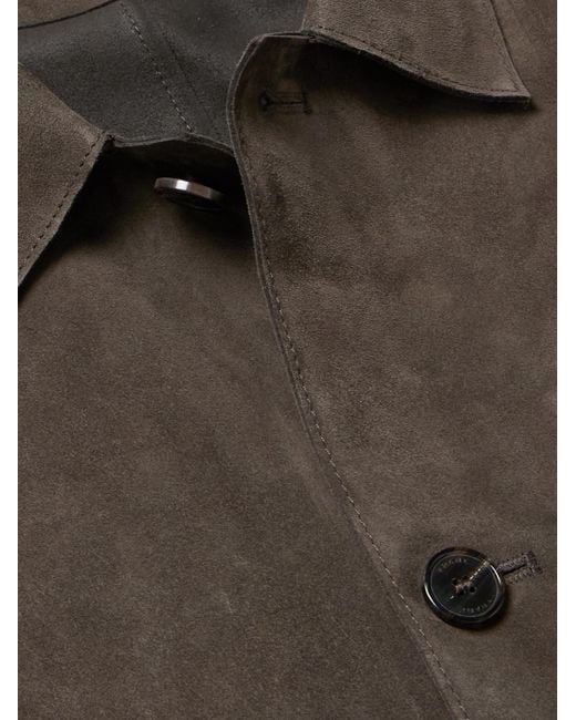 FRAME Brown Suede Chore Jacket for men