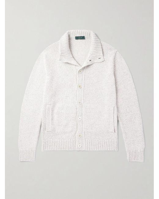 Incotex Zanone Cardigan aus Baumwolle in White für Herren