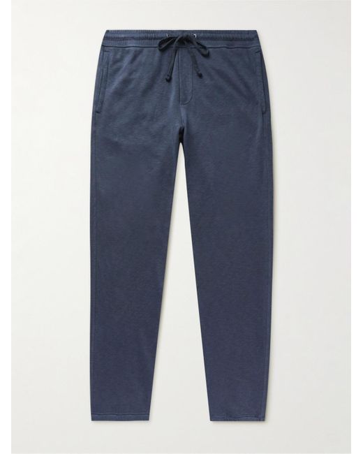 James Perse Blue Straight-Leg Supima Cotton-Jersey Sweatpants for men