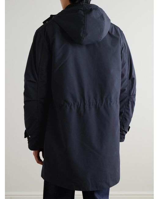Mr P. Blue Shell Hooded Parka for men
