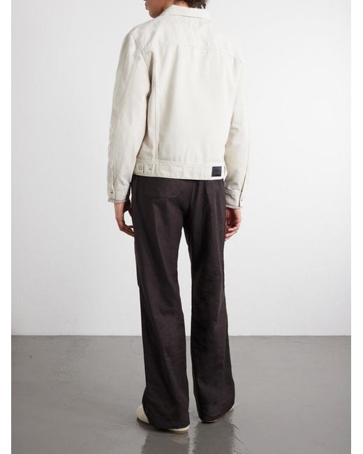 FRAME White Cotton Trucker Jacket for men