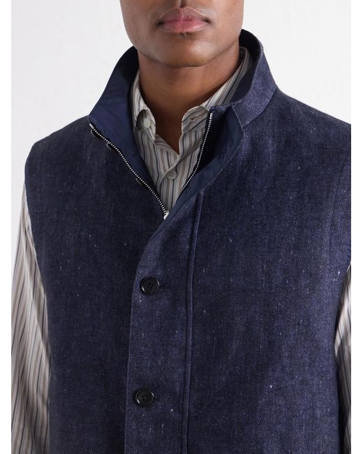 Dunhill Blue Reversible Gilet for men