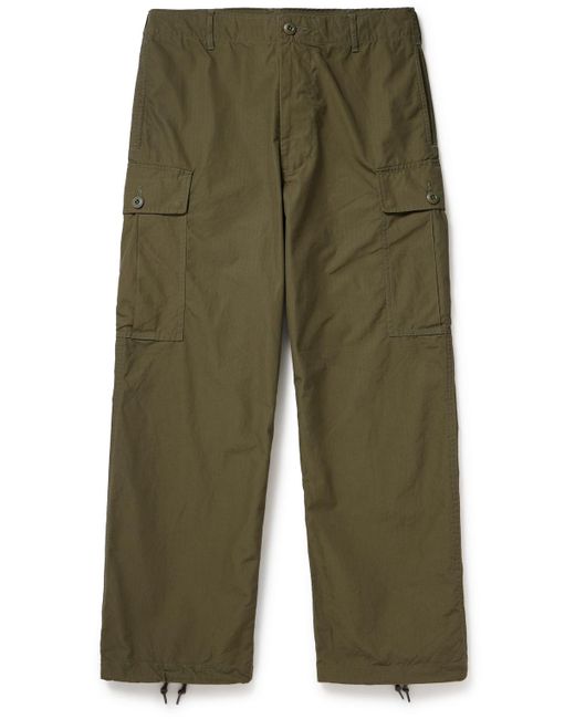 Beams Plus Green Straight-leg Cotton-ripstop Trousers for men