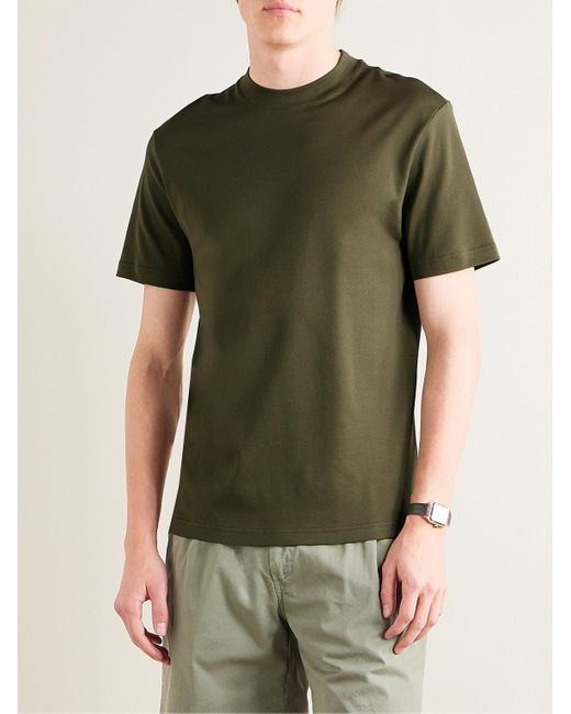 Loro Piana T-Shirt aus Baumwoll-Jersey in Green für Herren