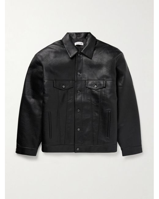 Frankie Shop Black Conan Faux Leather Jacket for men