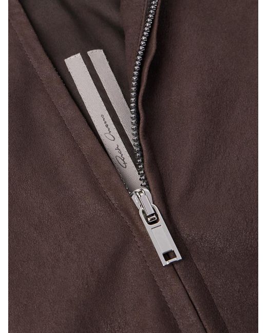 Rick Owens Brown Brad Suede Jacket for men