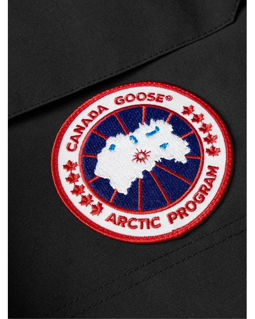 Canada Goose Black Expedition Logo-appliquéd Arctic Tech® Hooded Down Jacket for men